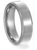 7mm Mirror Finish Beveled Edge Genuine Tungsten Carbide Comfort Fit Mens Ring
