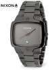Nixon Player Collection A140131-00 Gunmetal Gray Stainless Steel Diamond Dial Mens Watch
