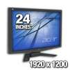 Acer X243Wbd 24" Widescreen LCD Monitor, 5ms, 1920x1200 (WUXGA), 3000:1, DVI, LCD, Black