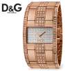 Dolce & Gabbana Time DW0242 Rosetone Pave Set Crystal Bracelet Ladies Watch