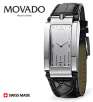 Movado 0604812 Elliptica Collection Swiss Made Automatic Movement Leather Strap Mens Watch