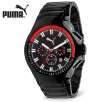 Puma Motor Sport Collection PU100191003 Top Gear Black IP Stainless Steel Chronograph Mens Watch