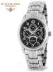 Stuhrling Original Aviator Calendar Pro 173B.33111 Swiss Movement All Stainless Moonphase Mens Watch