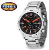 Fossil CH2519 Chronograph Collection Stainless Steel Black Dial 100M Mens Watch