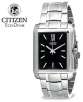 Citizen Eco-Drive BJ6440-55E Caliber E031 Sapphire Crystal Stainless Steel Black Dial Mens Watch