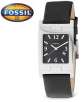 Fossil PR5228 Stainless Steel Black Dial Leather Strap Calendar Mens Watch