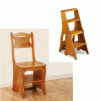 2-in-1 Wooden Chair / Step Ladder