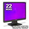 I-Inc IS-220DPB 22" Widescreen LCD Monitor - 5ms, 1680x1050, WSXGA+, 3000:1 Contrast Ratio, DVI, VGA, Internal Speakers