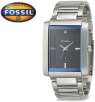 Fossil FS4374 Stainless Steel Blue Dial Diamond 50M Mens Watch
