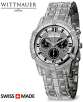 Wittnauer 10B10 Krystal Collection Swiss Made Chronograph Pave Crystal Mens Watch