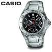 Casio MDV301D-1AV Stainless Steel Black Dial Military Time Multifunction 200M Diver Mens Watch