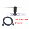 Mygica Digital TV Antenna + Two Pcs of 6 Feet HDMI v1.3 Cables