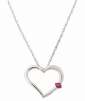14-kt. Ruby Heart Pendant