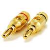 1 PAIR OF High-Quality Copper Speaker Banana Plugs - Open Screw Type