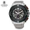 Citizen Eco-Drive BL5345-59H Solid Titanium Chronograph Perpetual Cal. Alarm 200M Divers Mens Watch