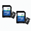 2 Pack of PQI 1GB microSD Card with SD Adapter