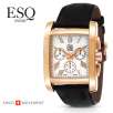 ESQ by Movado Prescott Collection Swiss Chronograph Rose Gold Plated Stainless Steel Mens Watch