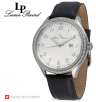 Lucien Piccard 26979BR 1923 Collection Swiss Made Movement Sapphire Crystal Leather 100M Mens Watch