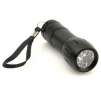 High-quality 9 LED Flashlight with Lanyard (Black)