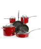 KitchenAid Gourmet Red 10-piece Cookware Set