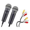 Emerson Dual Plug N Sing Handheld Karaoke Microphones 