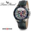 LP Italy Sport 2106BU Maranello Collection Swiss Made Chronograph Black M-O-P Dial 50M Mens Watch