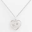 Sterling Silver Diamond Accent Heart Pendant