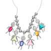 14k White Gold Birthstone Babies Charms