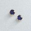 10k Gold Sapphire Stud Earrings