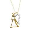 10k Gold 1/10-ct. T.W. Diamond Angel Pendant
