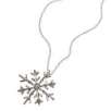 10k White Gold Diamond Accent Snowflake Pendant