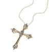 10k Gold Diamond Accent Cross Pendant