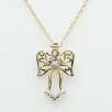 10k Gold Filigree Angel Pendant