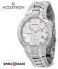 Accutron by Bulova 26E05 York Collection Swiss Made Chronograph Diamond Sapphire Crystal Mens Watch