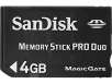 SanDisk 4 GB Memory Stick Pro Duo