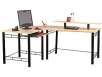Z-Line Gemini L-Desk, Maple/Black