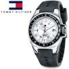 Tommy Hilfiger 1790485 Riverside Collection Stainless Steel Tachymeter Rubber Strap 50M Mens Watch