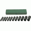 Northern Industrial Impact Sockets - 1/2in. Drive, Deep, 11-Pc. SAE Set