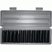 Northern Industrial Impact Sockets - 1/2in. Drive, Deep Well, 11-Pc. Metric Set
