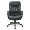 Realspace Harrington High-Back Bonded Leather Chair, 45 3/4"H x 26"W x 31 1/2"D, Black