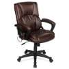 True Innovations High-Back Bonded Leather Massage Chair, 41"H x 25 1/4"W x 27 1/2"D, Brown