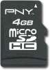 PNY - 4GB microSDHC Memory Card 