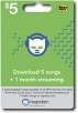 Free $5 Napster card when you buy any CD $5 and up