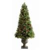 Home Accents Holiday 4 Ft. Pre-Lit Potted Tree with 100 Clear Lights 