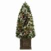 Home Accents Holiday 4 Ft. Pre-Lit Biltmore Pine Pot Tree with 100 Lights 