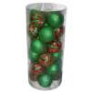 Home Accents Holiday 24 Pc. 100mm Shatterproof Ornaments, Red and Green