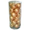 Home Accents Holiday 24 Pc. 100mm Shatterproof Ornaments, Gold 