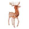 Home Accents Holiday 5 Ft. Animated Grapevine Standing Deer with 250 Clear Lights 