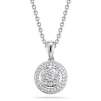 Round Brilliant Diamond Necklace (.43ctw) 14k White Gold