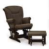 Shermag Multi Position Glider and Ottoman Combo - Espresso